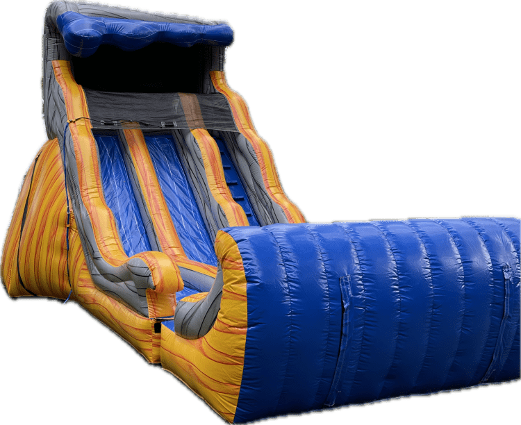 17Ft Dual lane Volcano Slide W/Pool Option