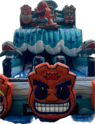 15Ft Tiki Tovi's Dual Lane Slide W/Pool