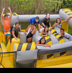 Under-Construction Big Splash Obstacle Course
